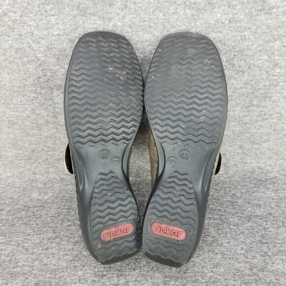 ✅Rieker Antistress Brown Leather Comfort Hook & Loop Loafers  Women's US 9 EU 40 - Picture 3 of 11